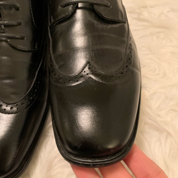 Mens Bruno Marc classic wingtip oxford brogue Dress Shoes sz 7 - Picture 3 of 11